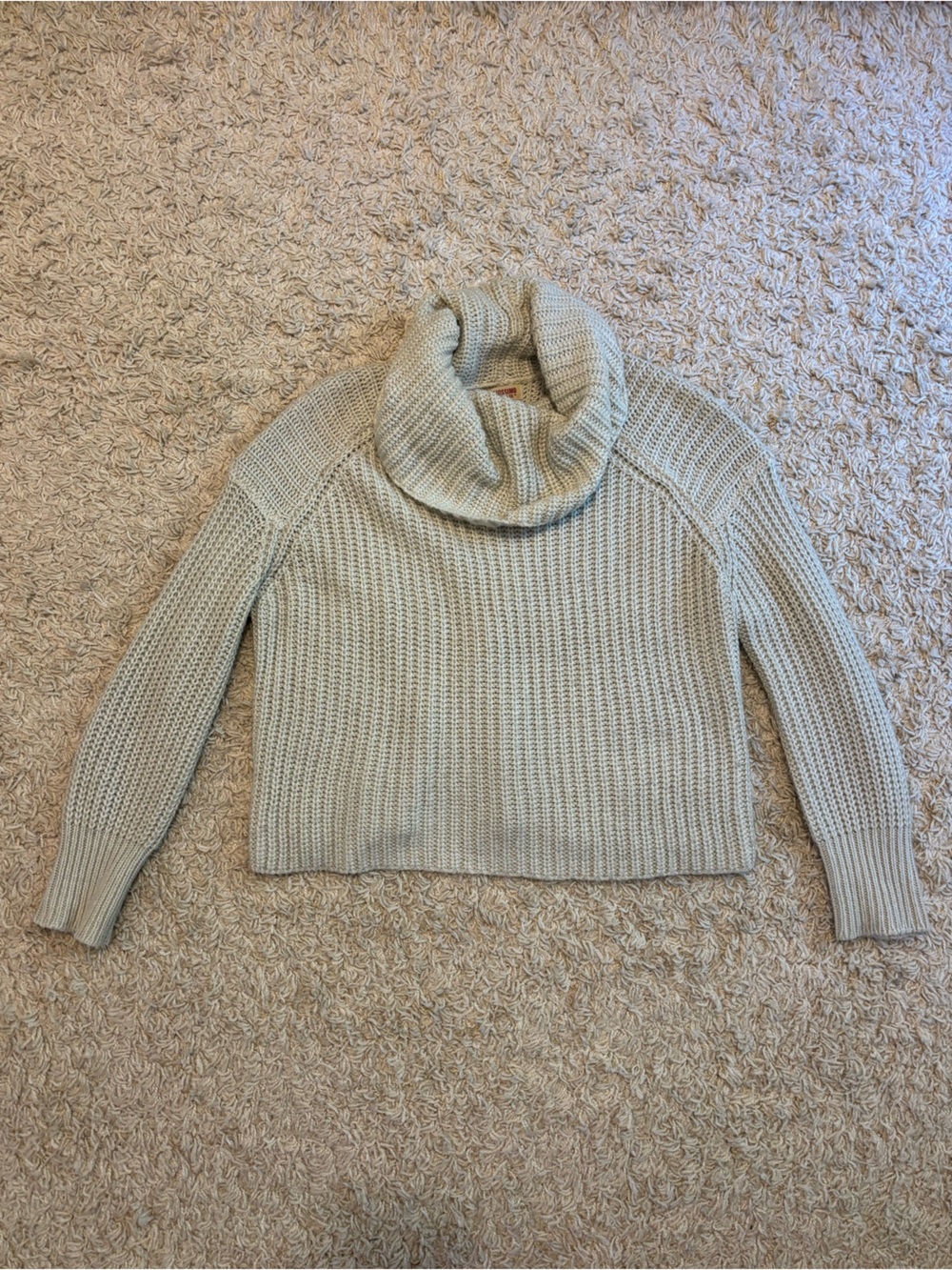 Mossimo Supply Co. Ribbed Turtleneck Sweater in light gray